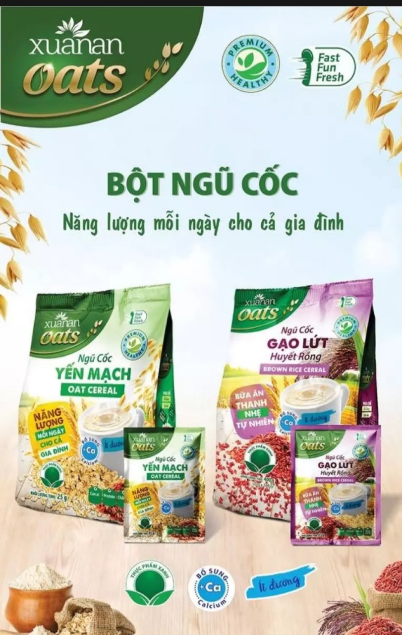 Combo ngũ cốc yến mạch 400g/16g25gr