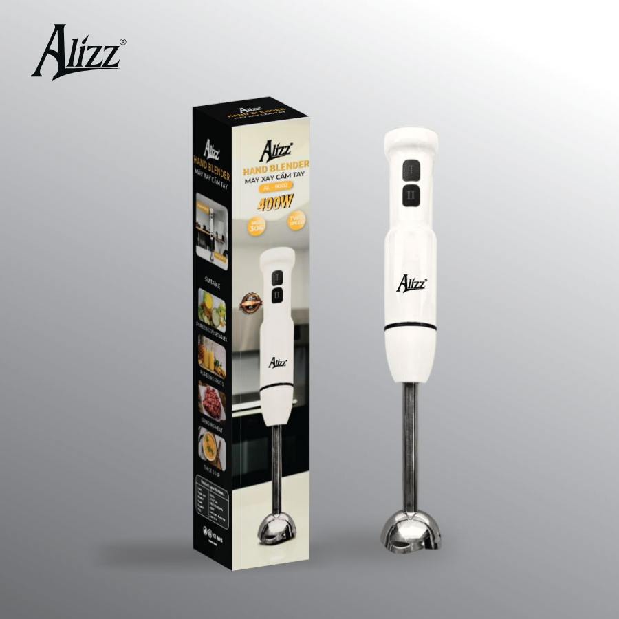 Super Cheap - Genuine Alizz 400W Hand Blender, Convenient and Multi-Functional, Food Blender with Super Sharp Dual Blades, Convenient Multi-Function Blender