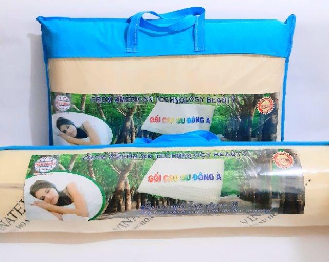 [SIÊU ÊM ] Combo 2 gối nằm cao su và 1 gối ôm cao su non Đông Xuyên