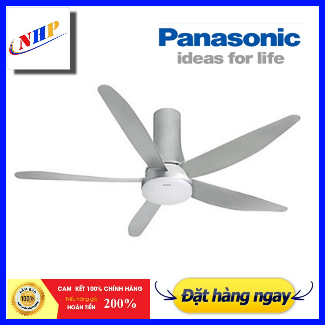 Quạt trần 5 cánh có đèn Panasonic F60UFN điều khiển bằng remox
