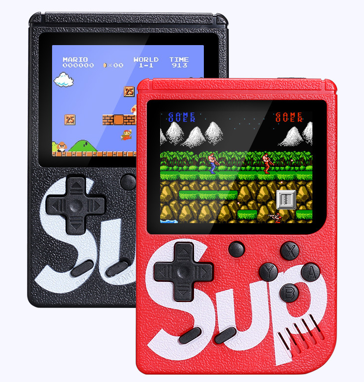Máy chơi game 4 nút cầm tay , máy chơi game cầm tay sup game box 400 in 1
