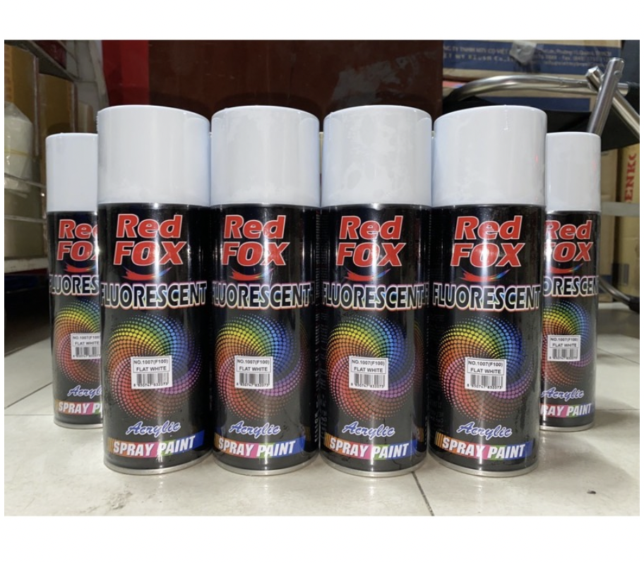 Sơn xịt trắng mờ RedFox Bosny Thái Lan