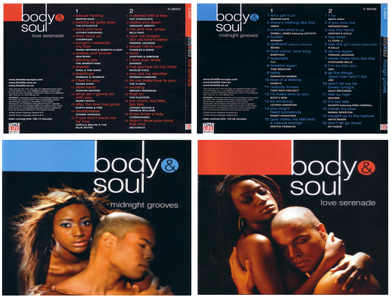 Bộ 4 đĩa cd nhạc body and soul