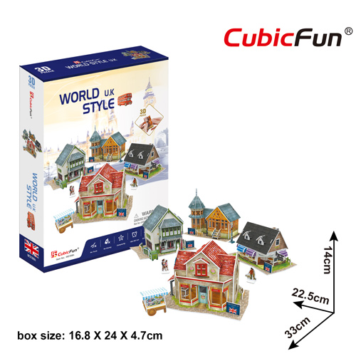 Mô hình giấy 3d cubicfun - uk style