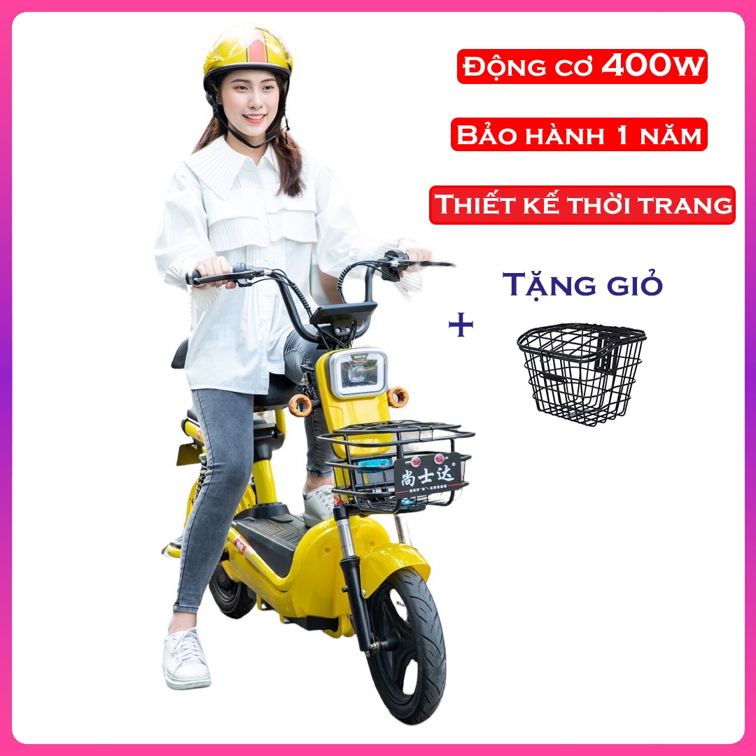 Xe đạp điện hai bánh newbeer động cơ 400w màn hình thông minh tốc độ 40km/h trọng tải lớn + tặng giỏ trước