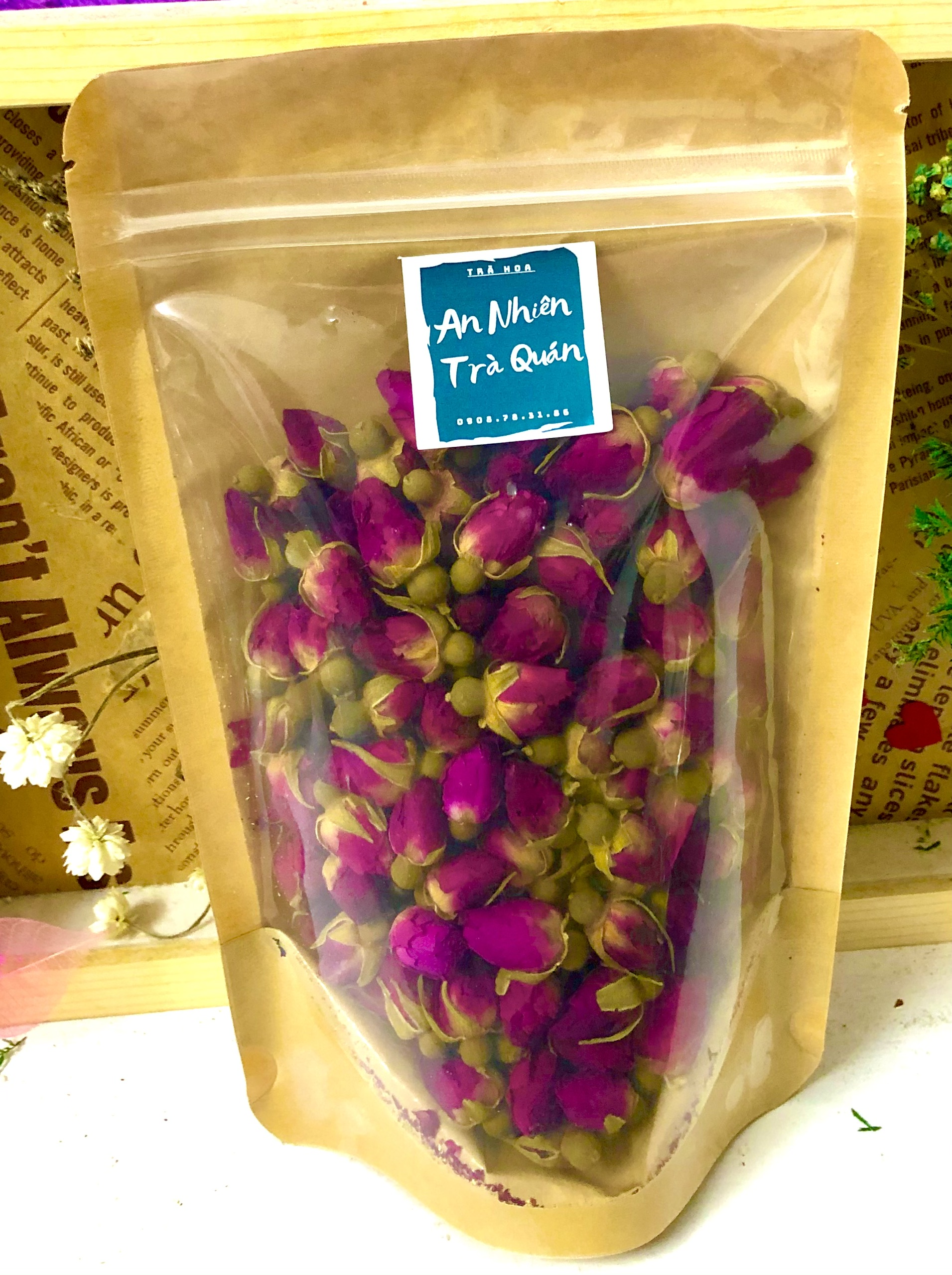 Trà hoa hồng sấy khô 200gr - 500gr