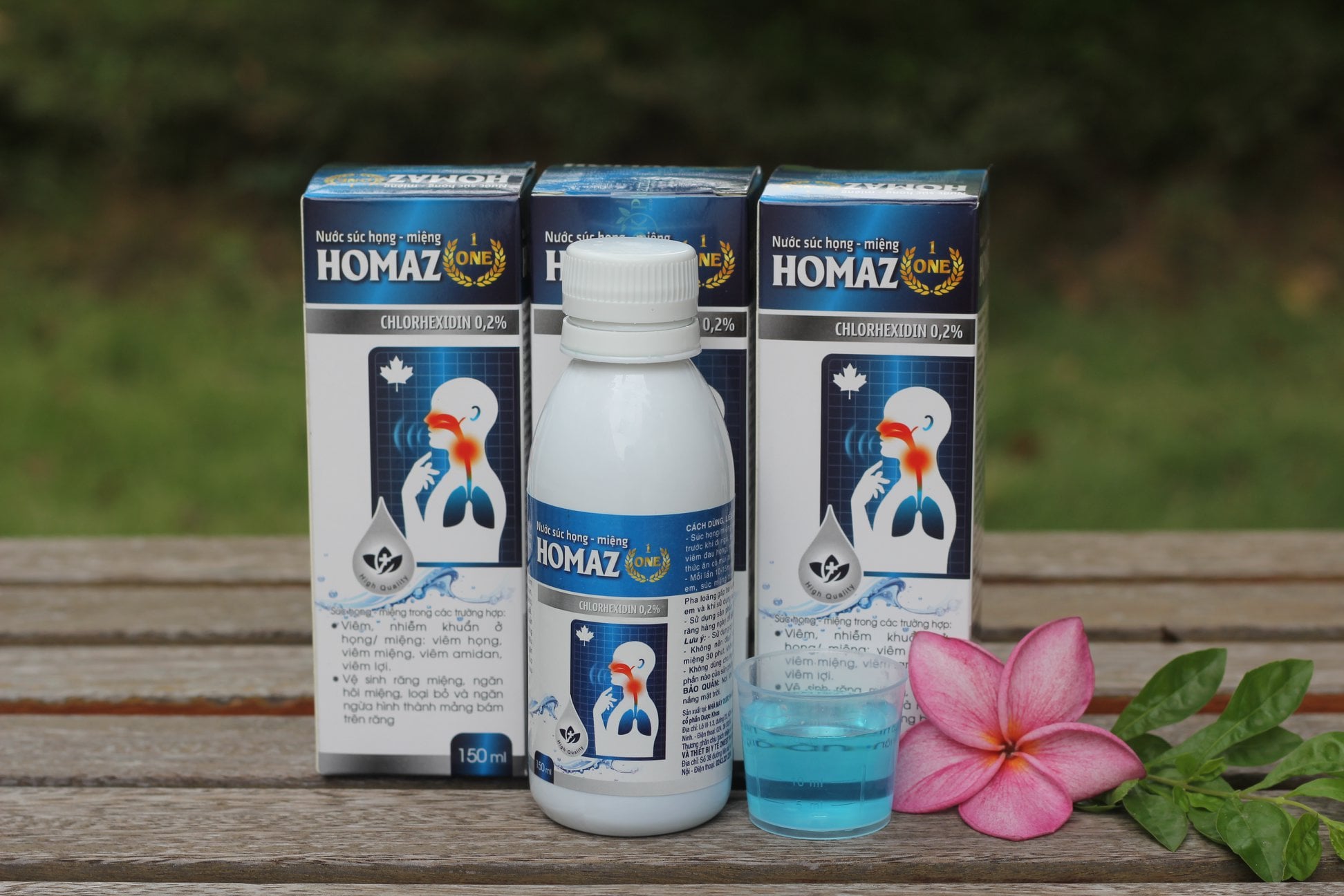 Nước súc miệng - họng diệt khuẩn Homaz Chlorhexidin 0.2%