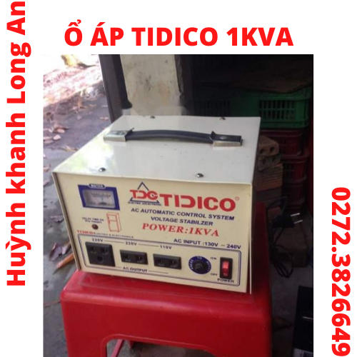 Ổn áp tidico 1ka 130-240v dành cho gia đình vừa và nhỏ