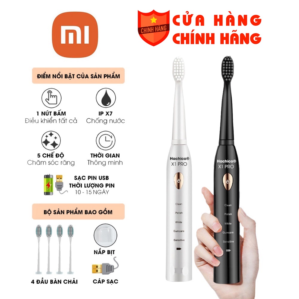 Xiaomi Chính Hãng 100% Công Nghệ Xiaomi Bàn Chải Đánh Răng Điện BÀN CHẢI ĐIỆN TỰ ĐỘNG ĐÁNH RĂNG 5 CHẾ ĐỘ - 3 ĐẦU CHẢI Bản Cao Cấp Chăm Sóc Răng Miệng Hoàn Hảo Cho Gia Đình Bàn Chải Đánh Răng Điện Đánh Bóng Làm Trắng Răng