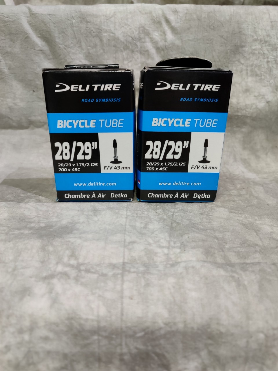 2 cái ruột xe đạp 28/29 x 1.75/2.125 van xe đạp dài 43mm deli-tire _ sports world