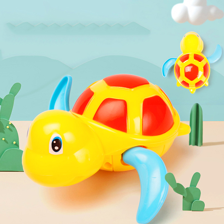 [hcm]đồ chơi nhà tắm cho bé rùa bơi vặn dây cót đáng yêu bằng nhựa nguyên sinh abs an toàn cho bé đủ màu sắc bbshine dc021 4