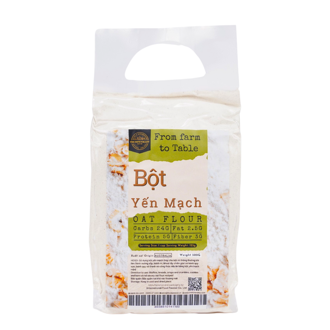 Yến mạch và bột yến mạch - oats the nuts valley