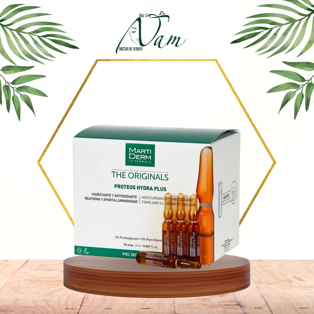 Ampoule Dưỡng Ẩm, Làm Săn Chắc & Ngừa Lão Hoá Da - MartiDerm The Originals Proteos Hydra Plus