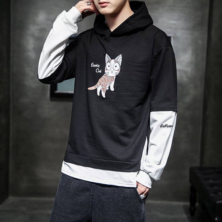 [HCM]Áo khoác Hoodie nỉ nam IN HÌNH MÈO. Áo gió có mũ. Áo ấm. Áo chống nắng nỉ in. ÁO KHOÁC NỈ TRÊN THÂN SIÊU CUTE - TAKARA STORE