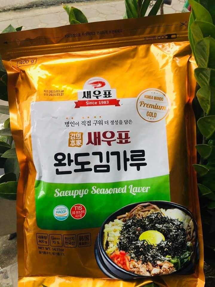 Rong biển vụn Thái lát 400g Wando-Chay mặn đều dùng được