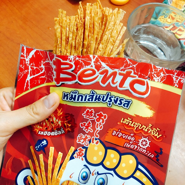 Mực Bento Sợi Thái Lan Cay Siêu Ngon - Hàng Có Sẵn, Date Mới ( Đồ Ăn Vặt Thái Lan )