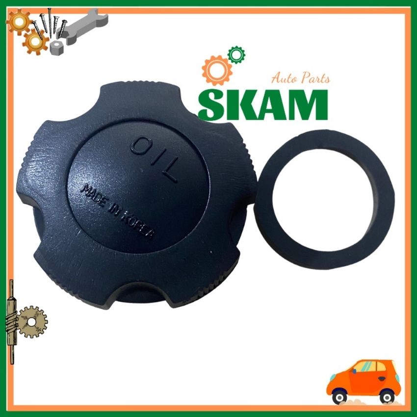 Nắp đổ dầu máy, nắp châm nhớt kia pride/ cd5, mã sản phẩm: kk15010250 - skam autoparts