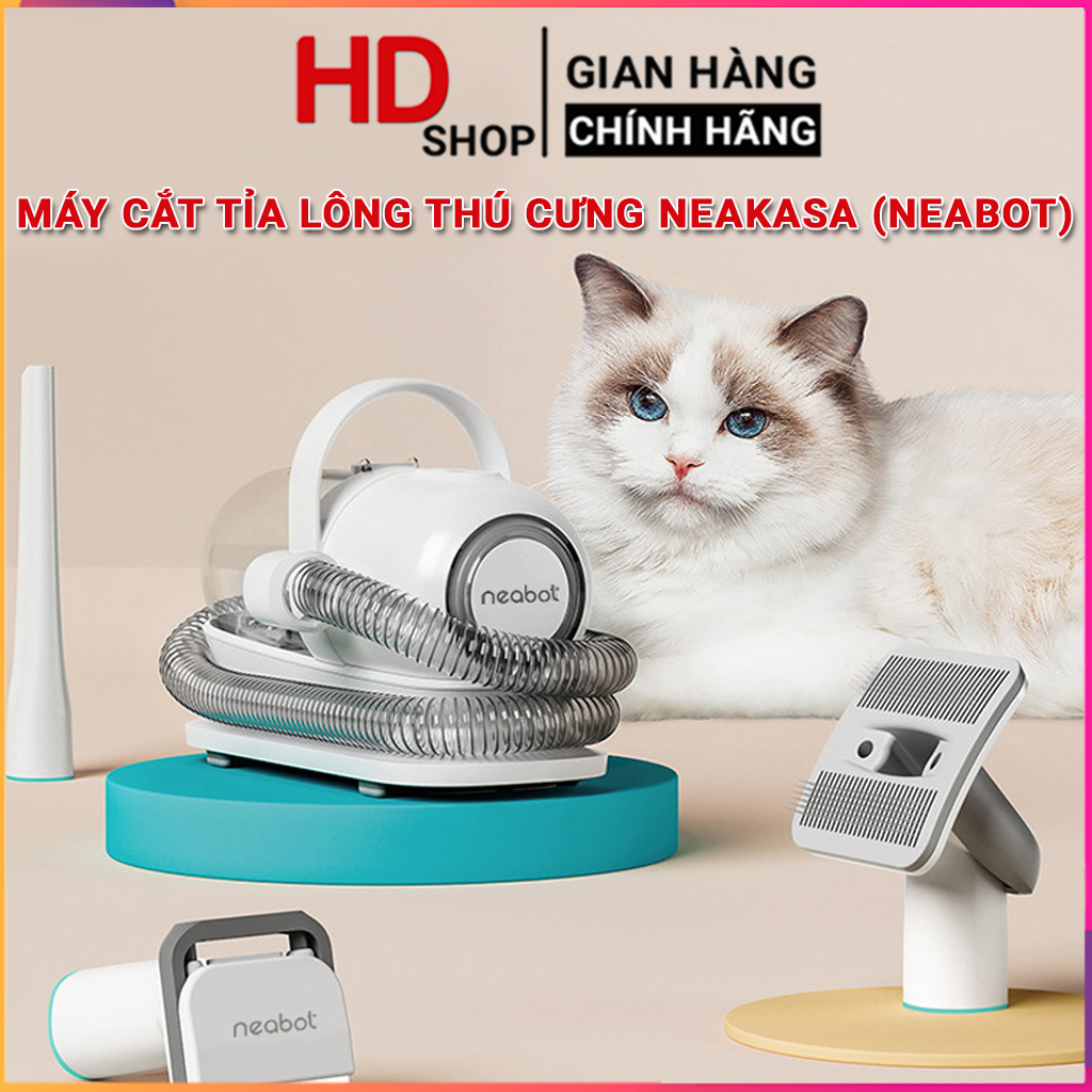Máy cắt tỉa lông kiêm hút lông chó mèo neakasa pet grooming kit p1 pro 5 chế độ cắt tỉa, hút lông, chải lông, vệ sinh... bộ spa chó mèo tại nhà