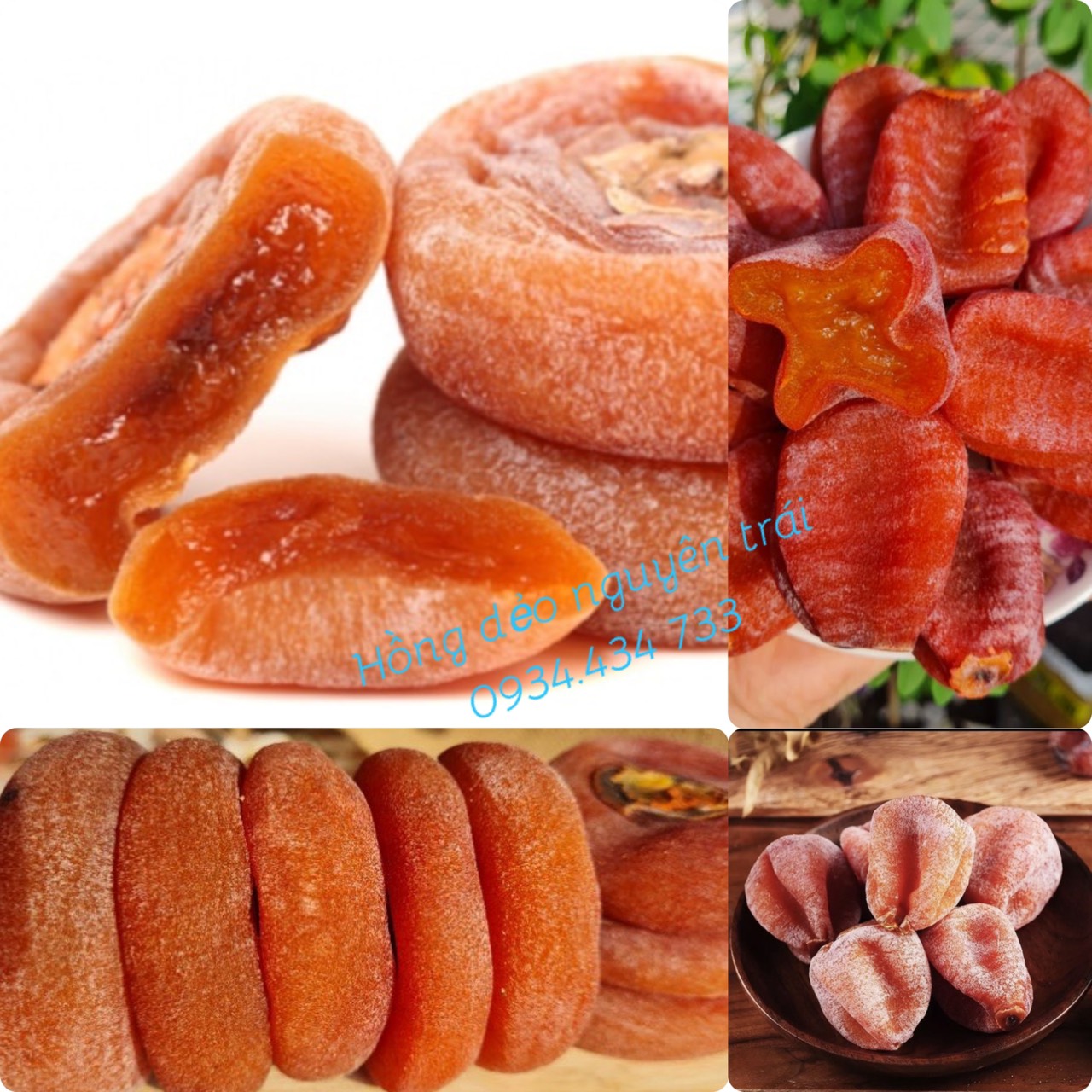 HỒNG SẤY DẺO NGUYÊN TRÁI 500G - Đồ ăn vặt shop bách hóa hạt dinh dưỡng