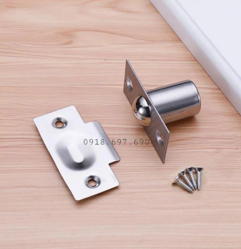 Chốt bi cửa đi chất liệu inox không rỉ.
