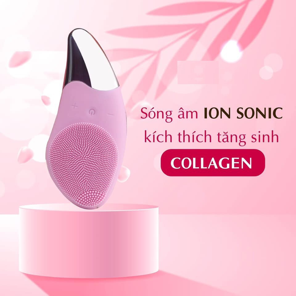 Mặt làm sạch bàn chải, bàn chải rửa mặt mini chạy điện, máy rửa mặt sóng âm silicon máy mát xa da làm sạch lỗ chân lông sâu