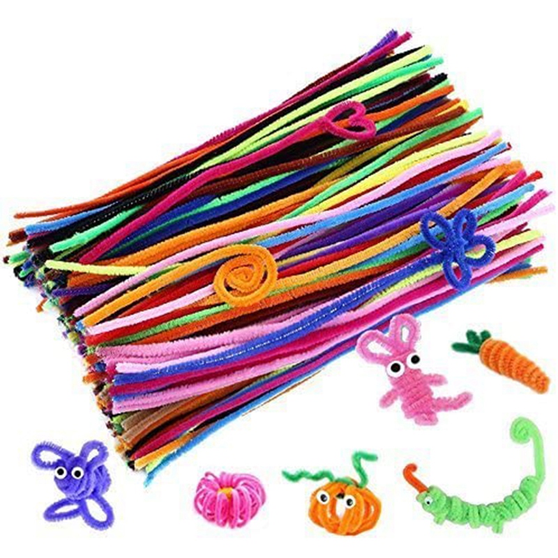 350Pcs Pipe Cleaners 35 Colors Soft Chenille Stems for DIY Art Creative Crafts Decorations for Kids Adults 6 mm x 12 Inch 