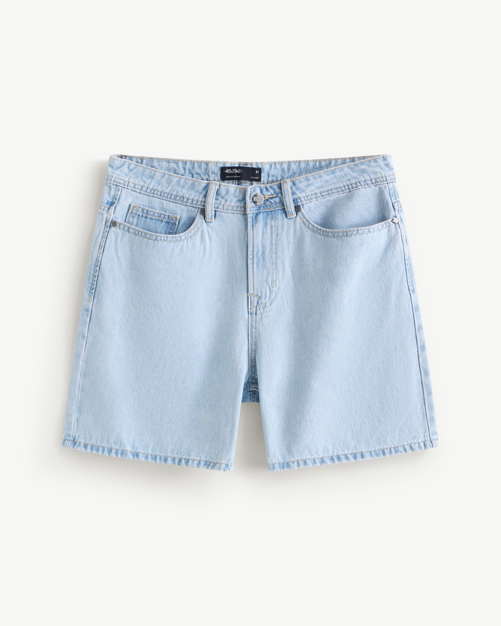Quần Short Denim Nam Form Straight - Routine 10F25DPS004