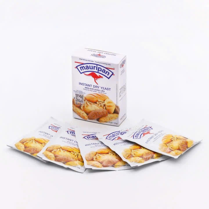 MEN KHÔ LÀM BÁNH DÙNG LIỀN - MAURIPAN (1 hộp/5 gói 50g)