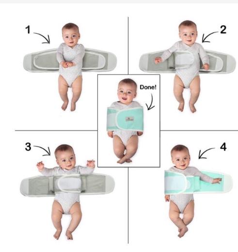 Khăn quấn cho bé khi ngủ chống giật mình (Có video sản phẩm)