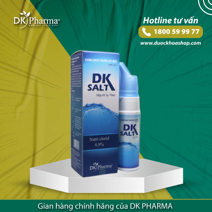 Dung dịch vệ sinh mũi DKSALT - Gian hàng chính hãng Duockhoashop DK Pharma