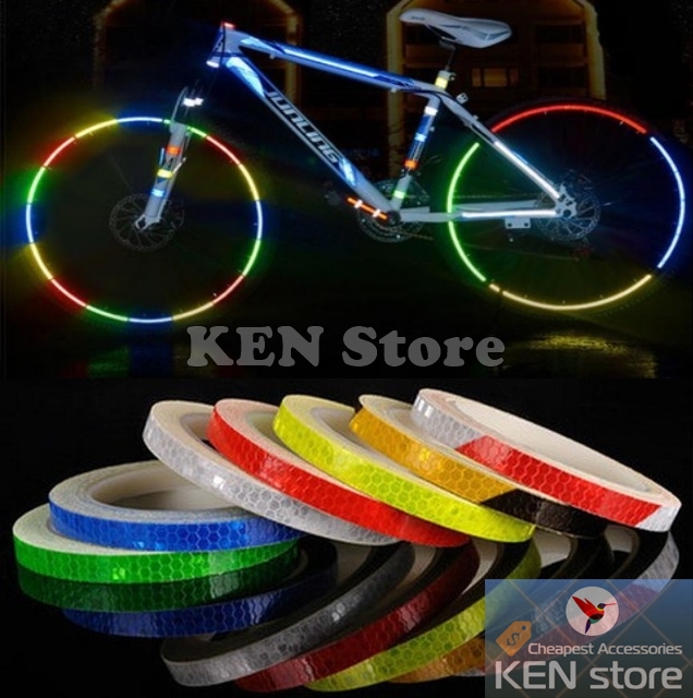 Cuộn decal phản quang dán xe đạp, xe máy, ô tô