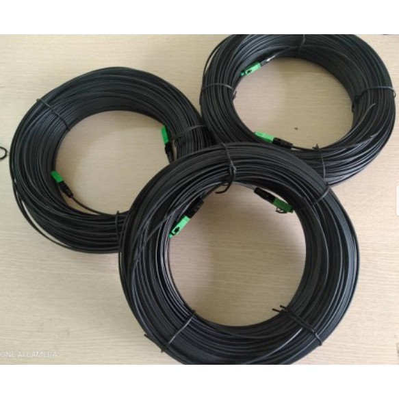 100m 150m cáp quang fo1core 1 sợi bấm sẵn 2 đầu FC fast connector