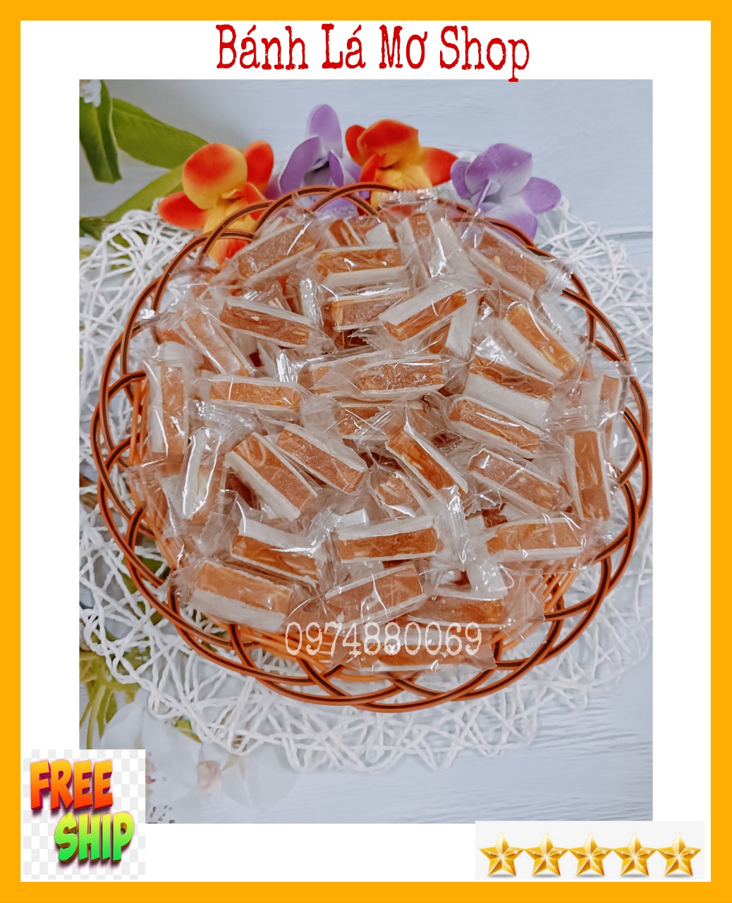 {FREESHIP} 1KG KẸO KHÓM MÍT DỪA NON SỢI KIÊN LONG  -BÁNH LÁ MƠ SHOP