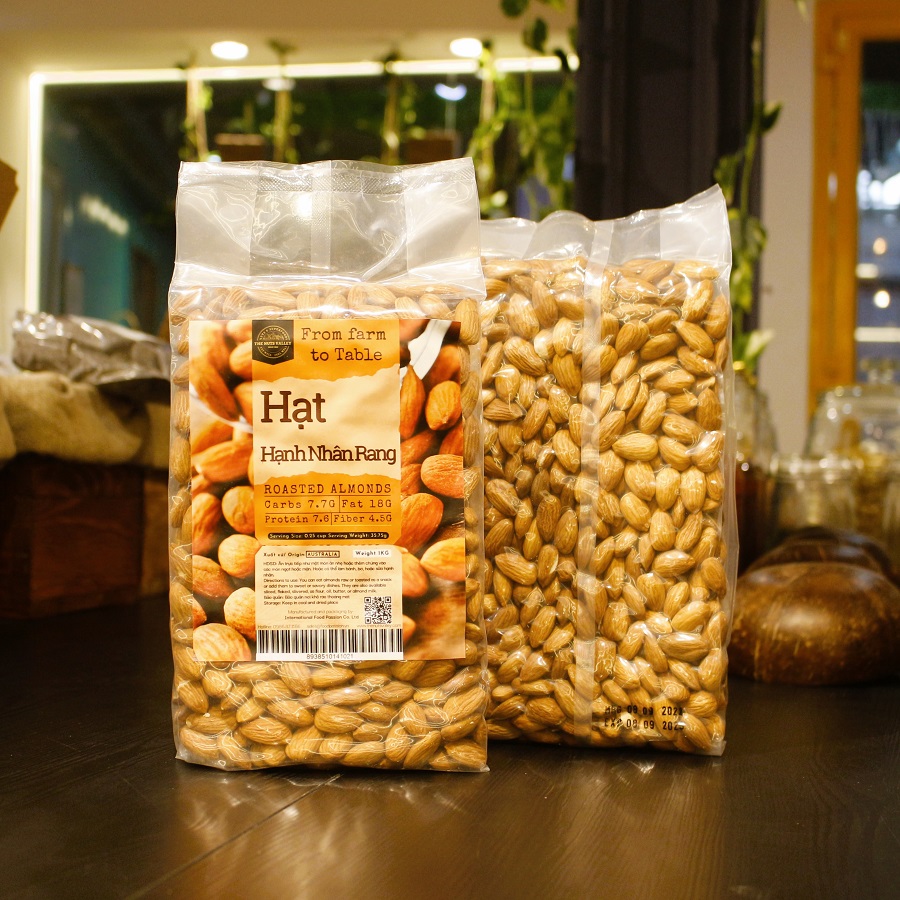 Hạt hạnh nhân rang-roasted almond g2kg