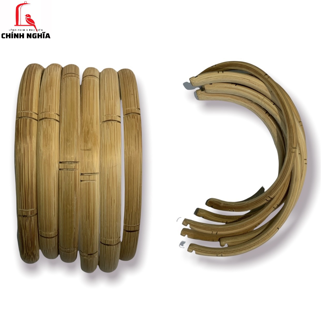 Cầu góc chạm tre cho chim chào mào/chòe, cầu góc đẹp [Phụ kiện lồng chim đẹp]