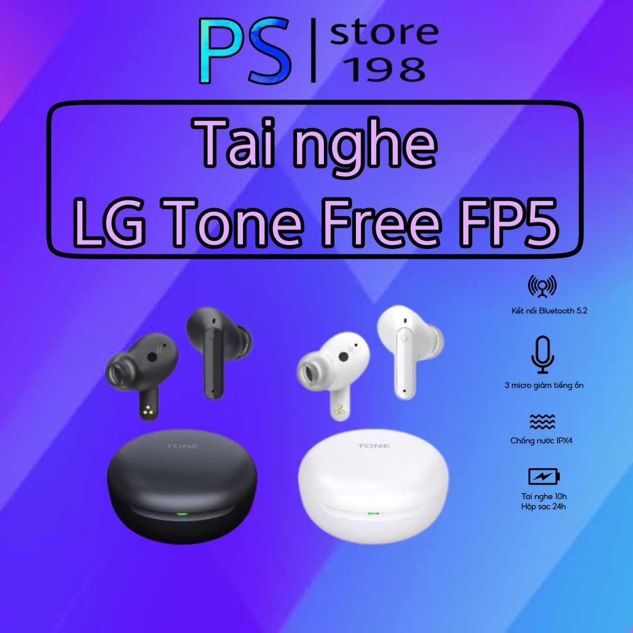 Tai nghe không dây lg tone free fp5 - 100% hàng chính hãng