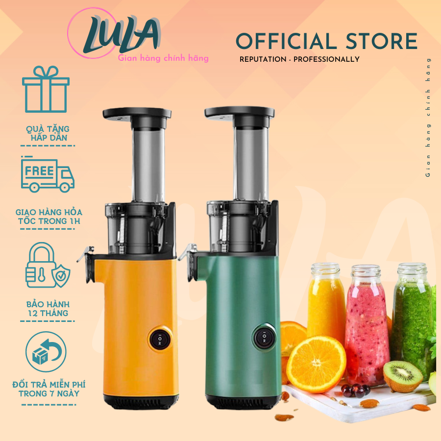 Máy ép chậm mini chính hãng Xilanpu Nhật, dụng cụ ép trái cây đa năng, dung tích 600ml, được thiết kế với kiểu dáng siêu nhỏ gọn, tiện dụng, tháo lắp vệ sinh dễ dàng