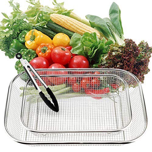 Rổ inox, Rổ đa năng - Rổ inox vuông, chữ nhật không gỉ sét nhiều kích cỡ