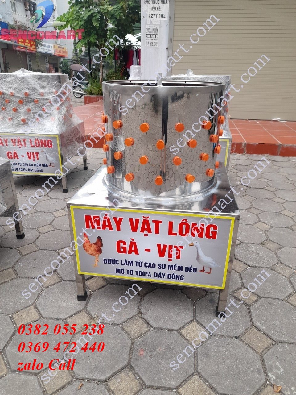 Máy vặt lông gà, lông vịt, mèo phi 50 inox 304