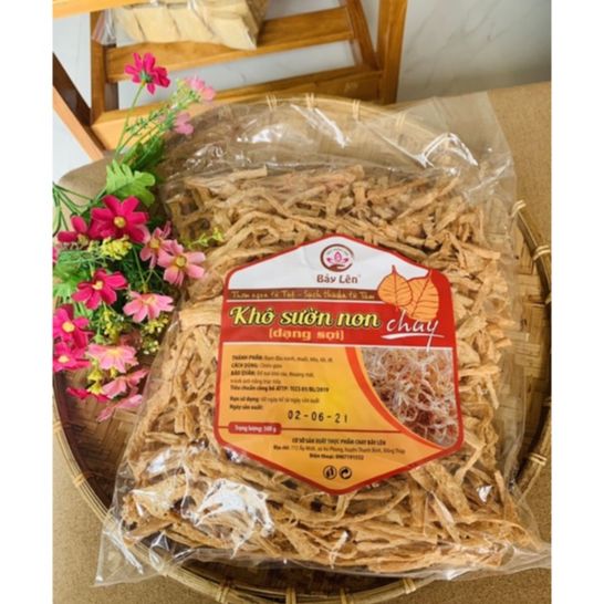 Khô sườn non chay ướp sẵn gia vị ''xé sơi'' gói 500gr