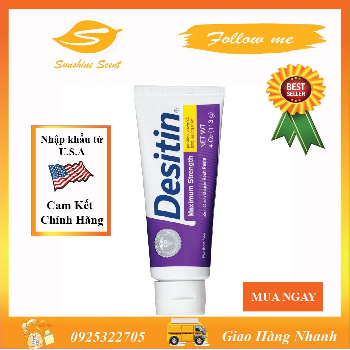 Kem chống hăm desitin maximum strength original