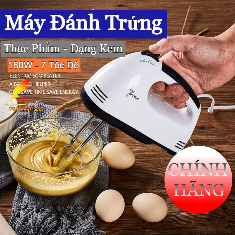 Máy đánh trứng cầm tay mini cao cấp với 7 tốc độ cực mạnh