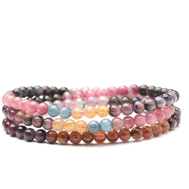 [FreeshipMAX] vòng tay đá tourmaline quấn 3 vòng 6,5mm tự nhiên