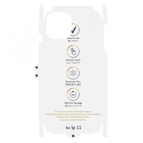 Dán PPF iphone 11pro,11promax bảo vệ mặt lưng chống xước đặc biệt tự phục hồi vết xước full mặt lưng và viền,miếng dán mặt sau