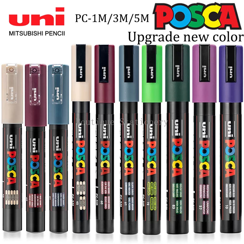 CC 1pcs POSCA Markers PC-1M 3M 5M New Paint Pen Graffiti Painting Manga