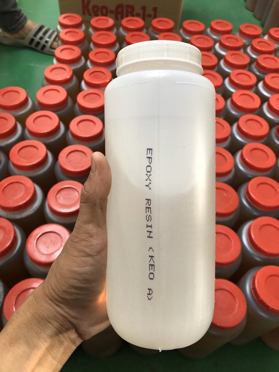 Keo dán gỗ keo a màu trong loại 1kg