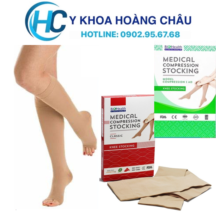 [CHÍNH HÃNG] Vớ y khoa  gối chống suy giãn tĩnh mạch Biohealth (Úc)