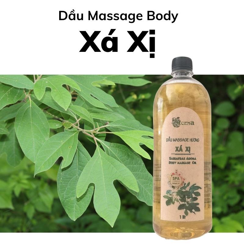 Dầu massage toàn thân body hương xá xị chuyên dùng spa acena trơn tay 1000ml