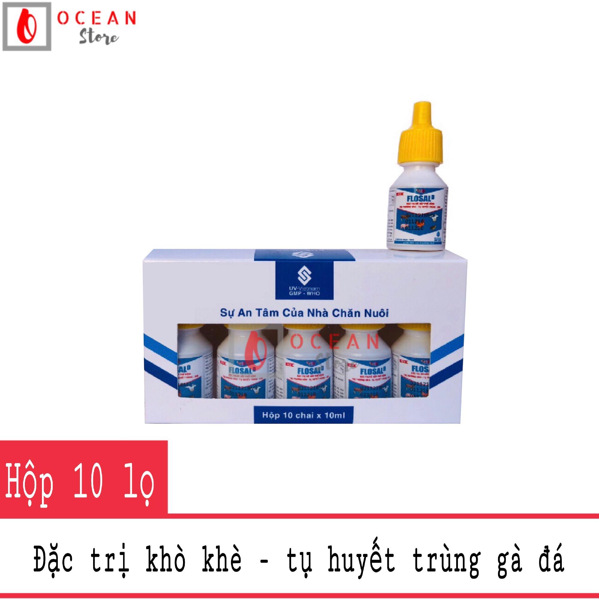 Thuốc trị khò khè, tụ huyết trùng cho chim cảnh, gà đá - 1 Hộp Thuốc Flosal-D