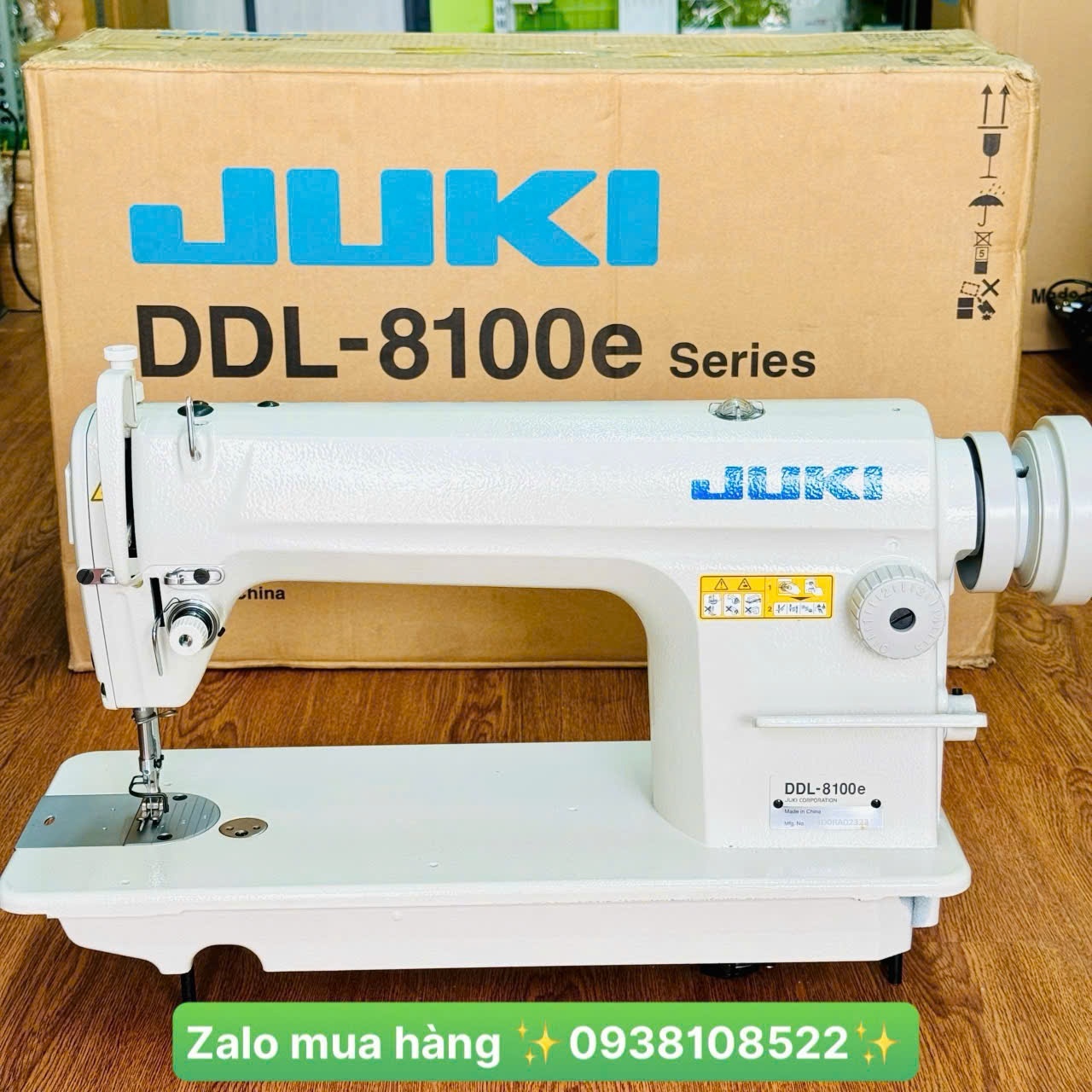 MÁY MAY CÔNG NGHIỆP JUKI 8100E CHÍNH HÃNG mô tơ tiết kiệm điện tử